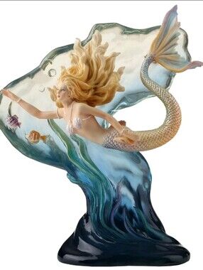 Heart of the Ocean Mermaid Sculpture by Veronese Design